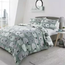 Fusion Dotty Sheep Duck Egg Duvet Cover And Pillowcase Set