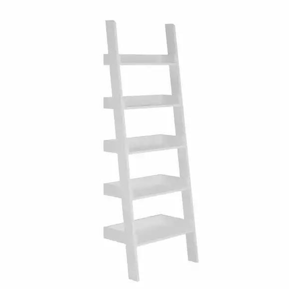 Dunelm Lynton White Ladder Bookcase - Image 2