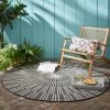 Dunelm Sticks Indoor Outdoor Circle Rug