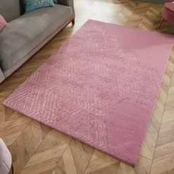 Dunelm Exclusive Diamonds Wool Rug