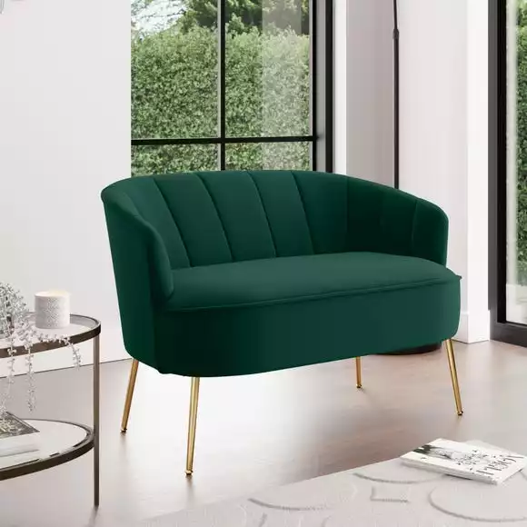 Dunelm Matilda Velvet Two Seater Sofa