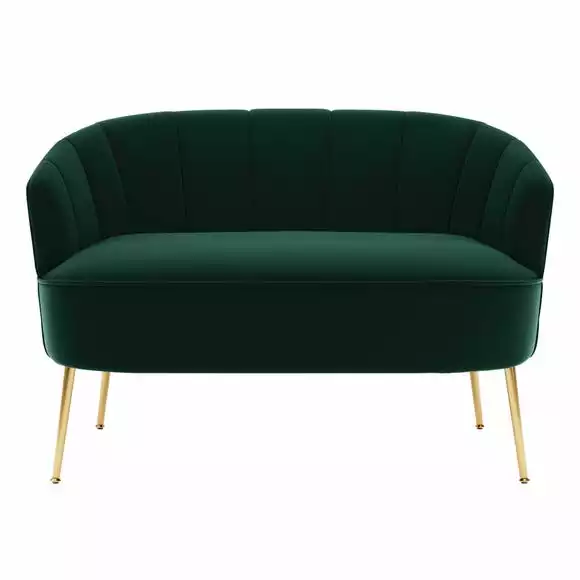 Dunelm Matilda Velvet Two Seater Sofa - Image 3