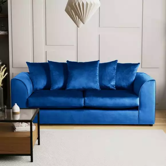 The Original Sofa Company Blake 3 Seater Soft Velvet Sofa