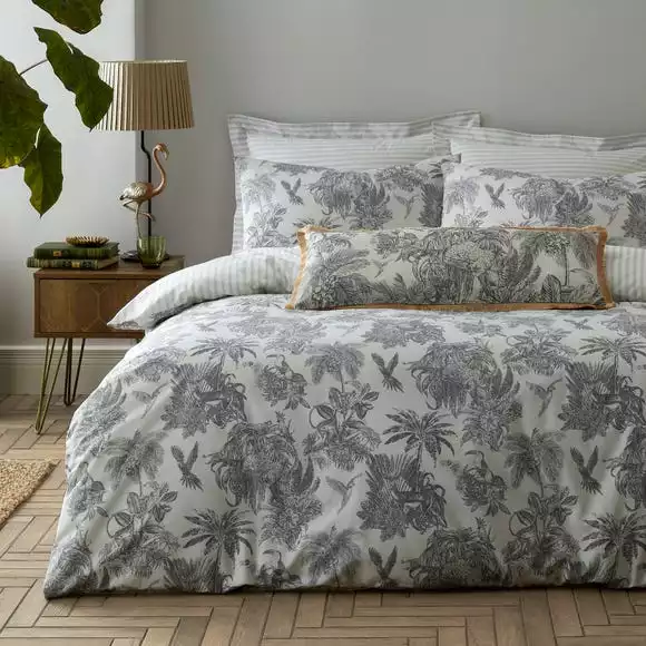 Dunelm Amazonia Toile Reversible Duvet Cover And Pillowcase Set