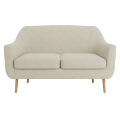 Dunelm Eddie Luna Fabric 2 Seater Small Tub Sofa