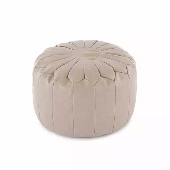 Dunelm Moroccan Stitched Pebble Pouffe - Image 4
