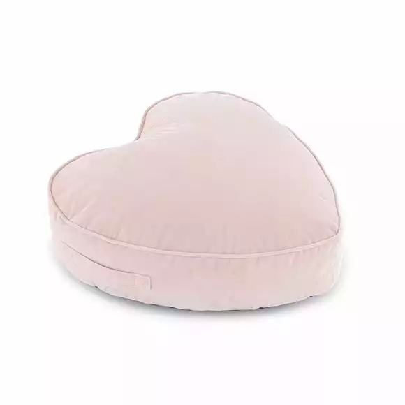 Dunelm Kid's Isla Heart Pouffe Blush - Image 3