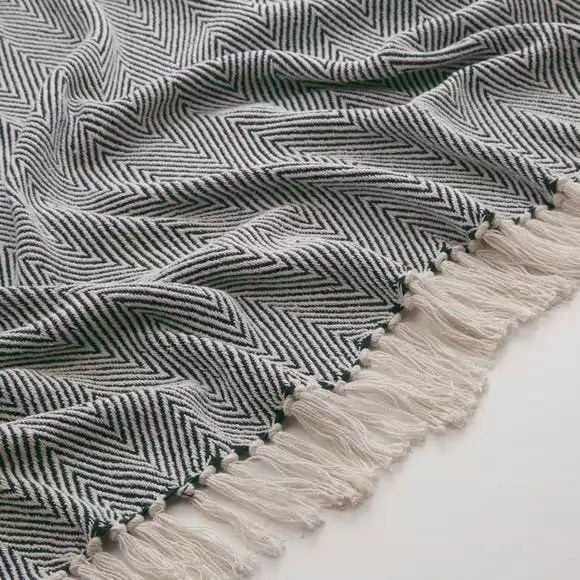 Dunelm Jenson Herringbone 130cm X 180cm Throw - Image 2