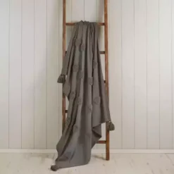 Dunelm Grey Polka Tufted Throw