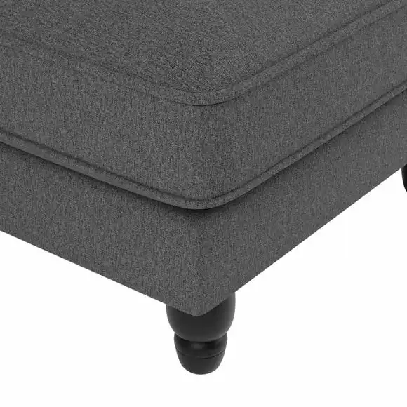 Dunelm Beatrice Luna Fabric Footstool - Image 4