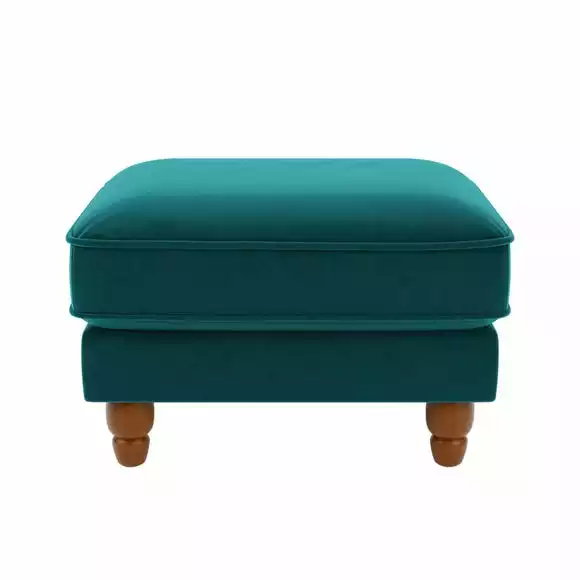 Dunelm Beatrice Matte Velvet Footstool - Image 2