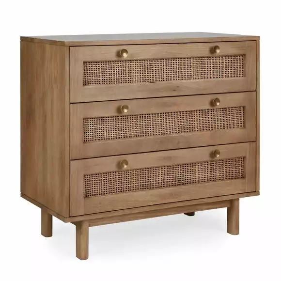 Dunelm Indi 3 Drawer Chest, Mango Wood - Image 3