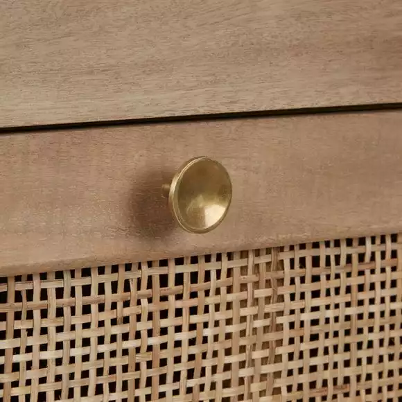 Dunelm Indi 3 Drawer Chest, Mango Wood - Image 6