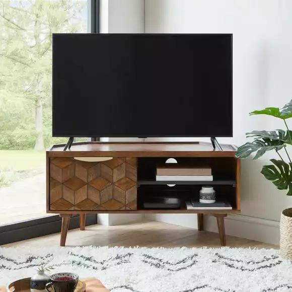 Dunelm Hex Corner TV Stand