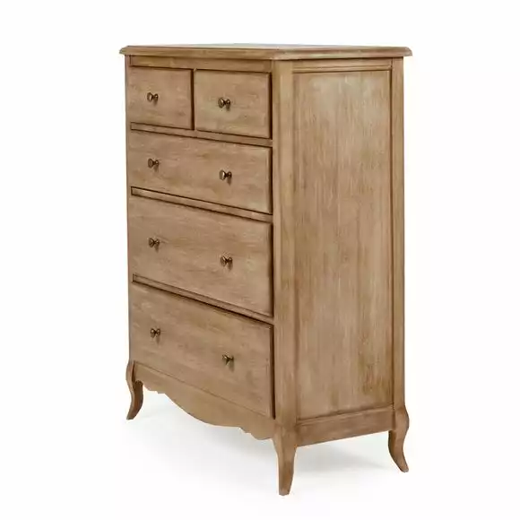 Dunelm Giselle 5 Drawer Chest, Mango Wood - Image 3