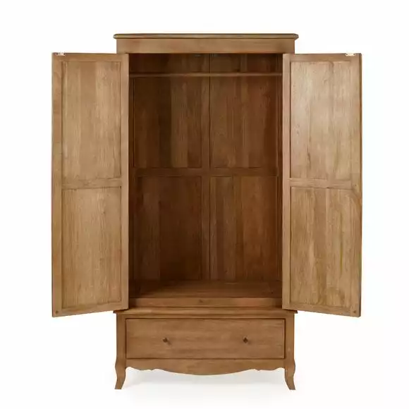 Dunelm Giselle Double Wardrobe, Mango Wood - Image 3