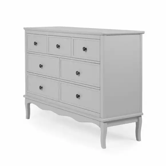Dunelm Clara 7 Drawer Chest, Grey & Pine - Image 3