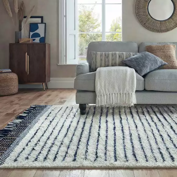 Dunelm Zemer Wool Berber Rug