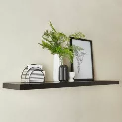 Dunelm Black Floating Shelf