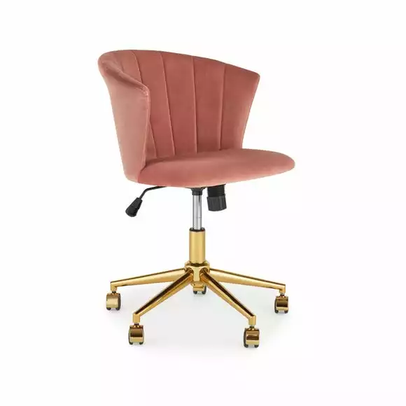 Dunelm Kendall Velvet Office Chair - Image 2