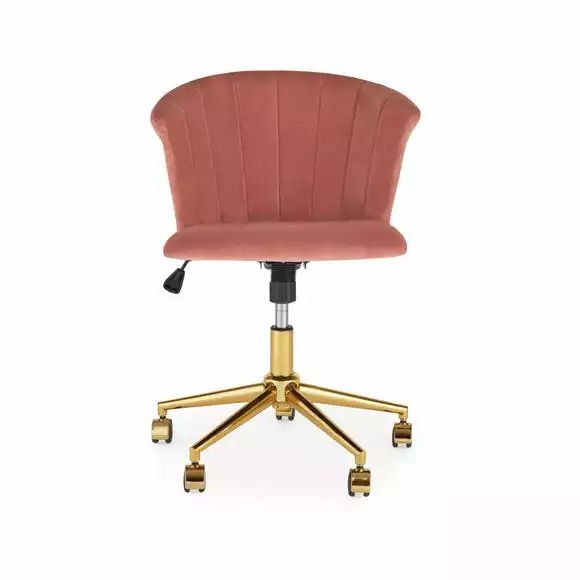 Dunelm Kendall Velvet Office Chair - Image 3