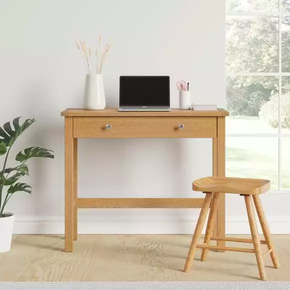 Dunelm Bromley Slim Line Desk Oak - Image 2