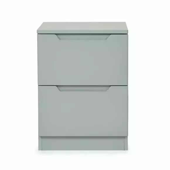 Dunelm Larson 2 Drawer Bedside Table - Image 3