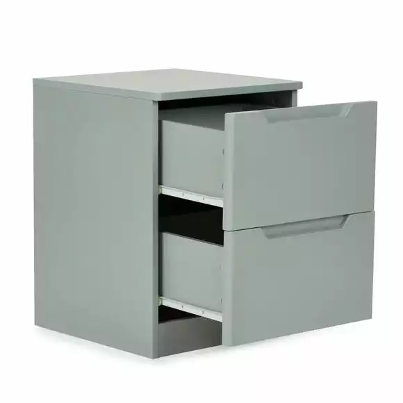 Dunelm Larson 2 Drawer Bedside Table - Image 4