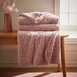 Dunelm Teddy Bear Soft Marl Throw