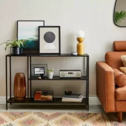 Dunelm Black Console Table Shelving Unit