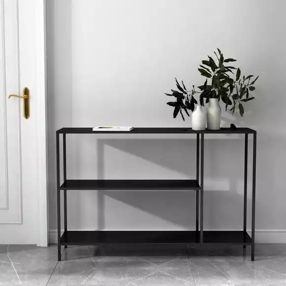Dunelm Black Console Table Shelving Unit - Image 6