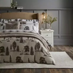 Dorma Brodie 100% Brushed Cotton Duvet And Pillowcase Set