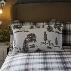 Dorma Brodie 100% Brushed Cotton Oxford Pillowcase Pair