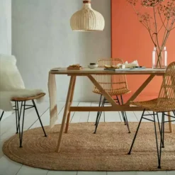 Dunelm Exclusive Braided Jute Oval Rug