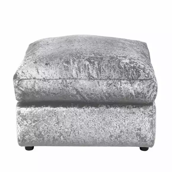 Dunelm Blake Crushed Velvet Footstool - Image 2