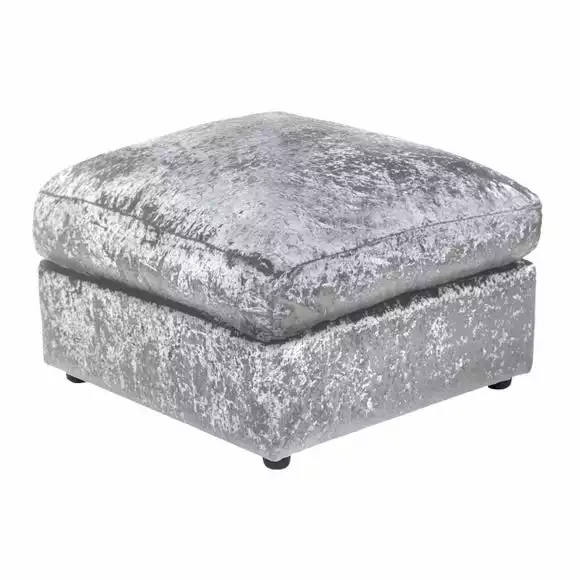 Dunelm Blake Crushed Velvet Footstool - Image 3