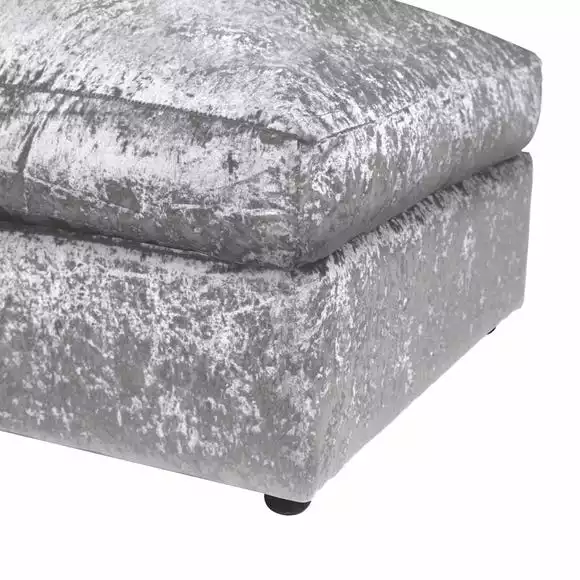Dunelm Blake Crushed Velvet Footstool - Image 4