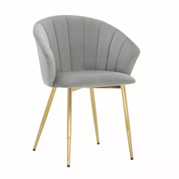 Dunelm Kendall Velvet Carver Dining Chair - Image 2