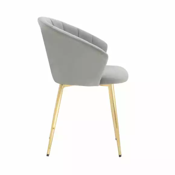Dunelm Kendall Velvet Carver Dining Chair - Image 3