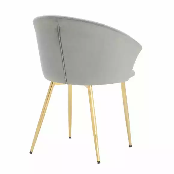 Dunelm Kendall Velvet Carver Dining Chair - Image 4