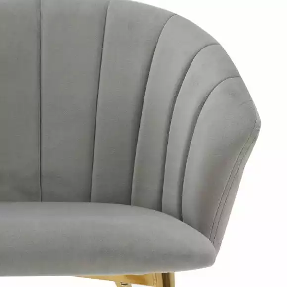 Dunelm Kendall Velvet Carver Dining Chair - Image 6