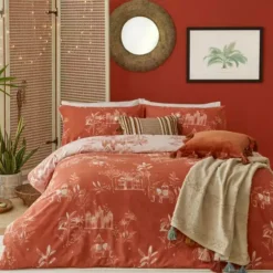 Furn Furn. Jaipur Paprika Duvet Cover And Pillowcase Set
