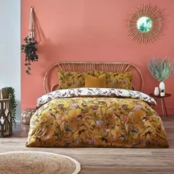 Furn Furn. Wildings Ochre Duvet Cover And Pillowcase Set