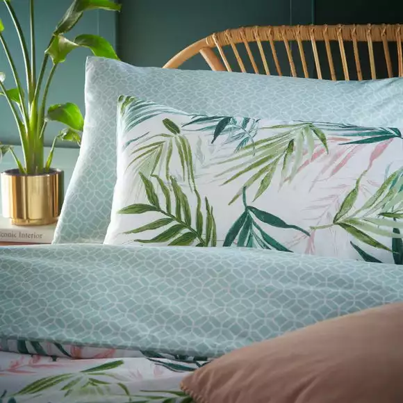 Furn Furn. Bali Palm Floral Reversible Duvet Cover And Pillowcase Set - Image 3