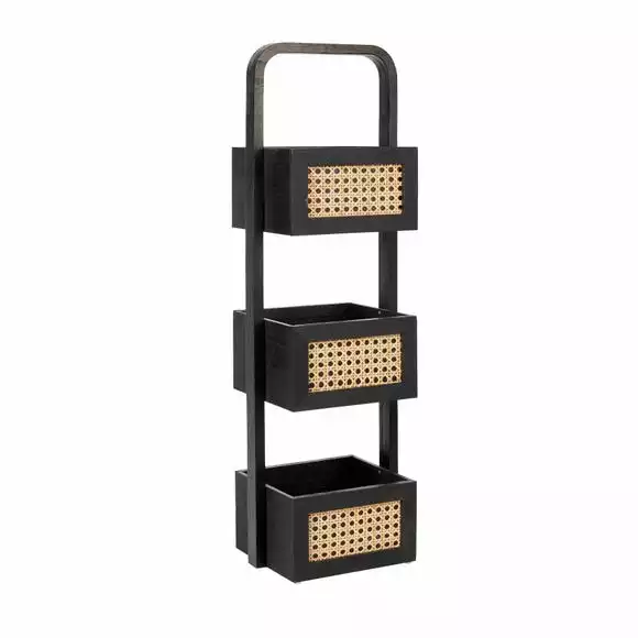 Dunelm French Cane Black Caddy - Image 2