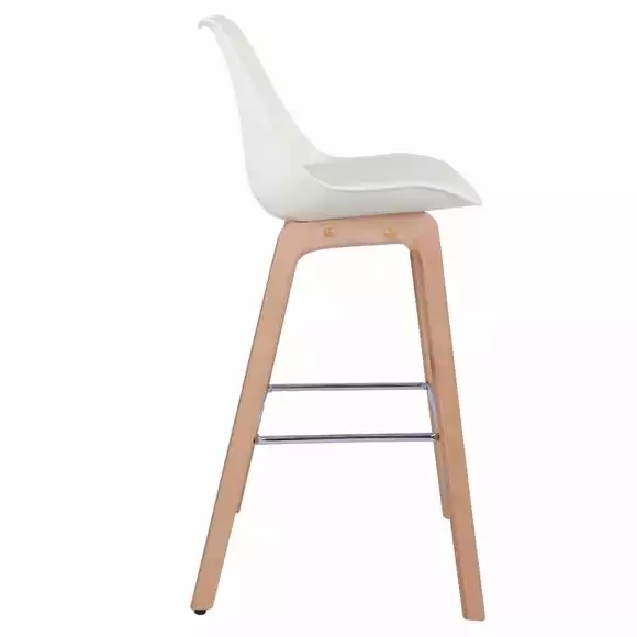 Dunelm Erik Bar Stool With White Back - Image 4