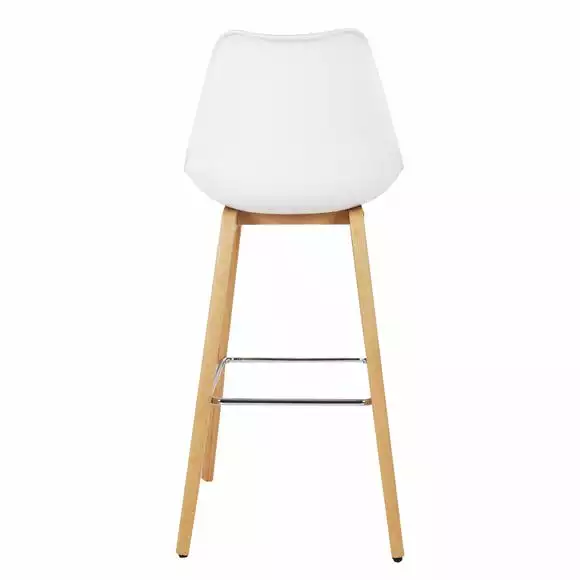 Dunelm Erik Bar Stool With White Back - Image 6