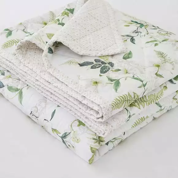 Dorma Botanical Garden 100% Cotton Bedspread - Image 2