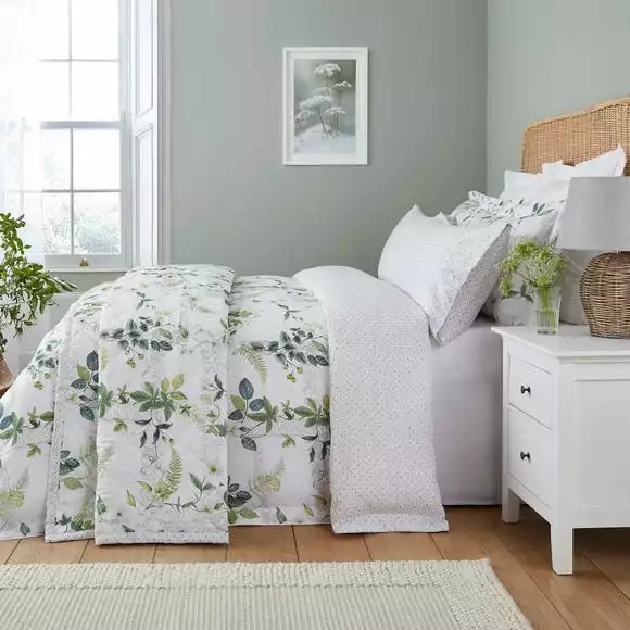 Dorma Botanical Garden 100% Cotton Bedspread - Image 3