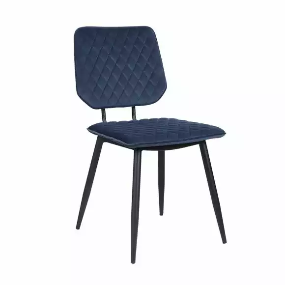 Dunelm Austin Velvet Set Of 2 Dining Chairs - Image 2
